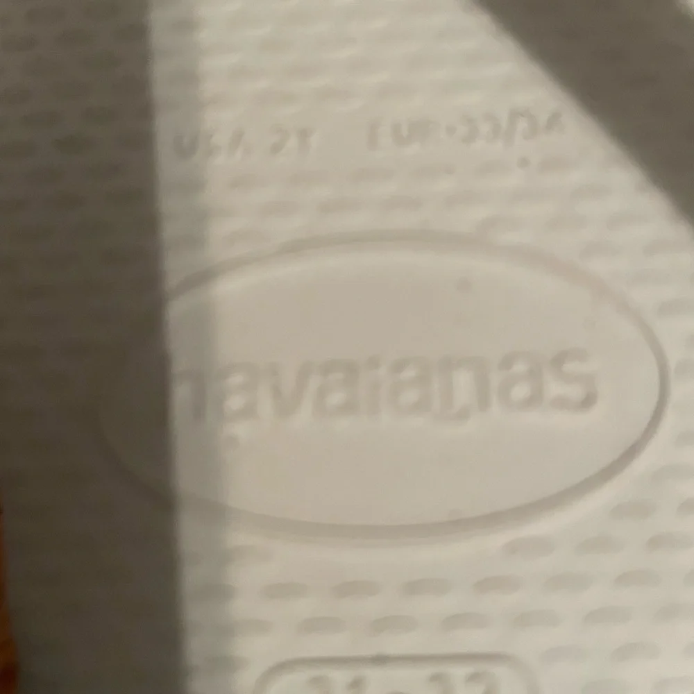 Havaianas White Sandals Size 12t